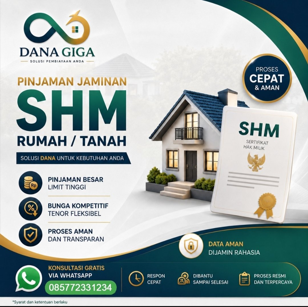 Pembiayaan Jaminan SHM Dana Giga